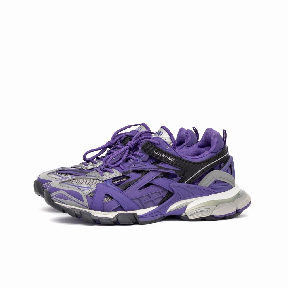 1.4k.$ BALENCIAGA Track 2 Purple Gray Sneakers Trainers Shoes EU 46 US 13